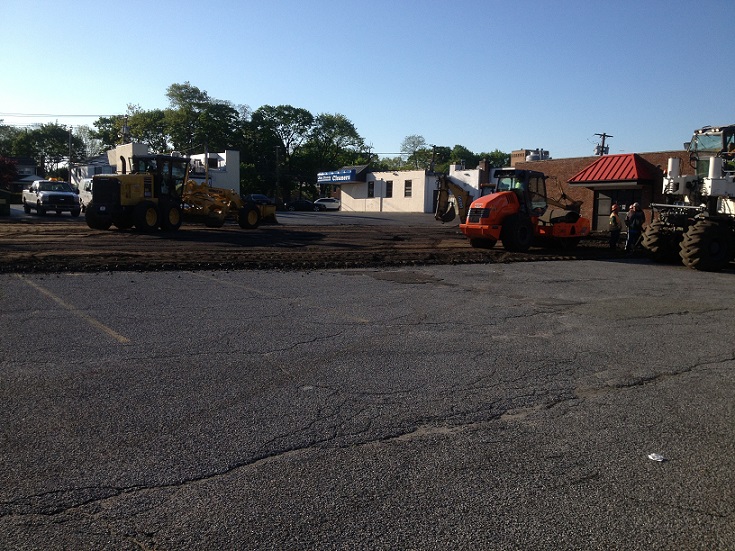 Grinding up Pavement Mix in Place Use as Base
