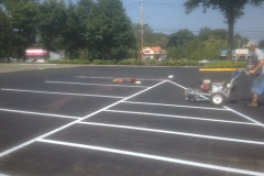 New Layout of Parking Lot Lines